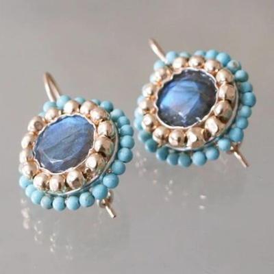 Orecchini da donna di lusso, nuovi, alla moda retrò, orecchini da donna creativi