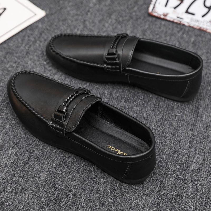 Men's Waterproof Leather Loafers: Summer Soft Sole, Lightweight, Breathable, Formal Business & Commuting Shoes with Thick Sole