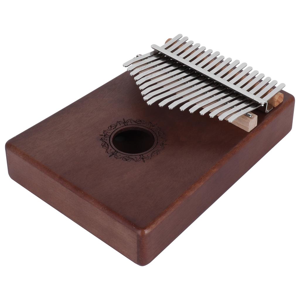 Kalimba 17 Key Maple Thumb Piano Tuning Hammer Portable Finger Instrument for Beginner