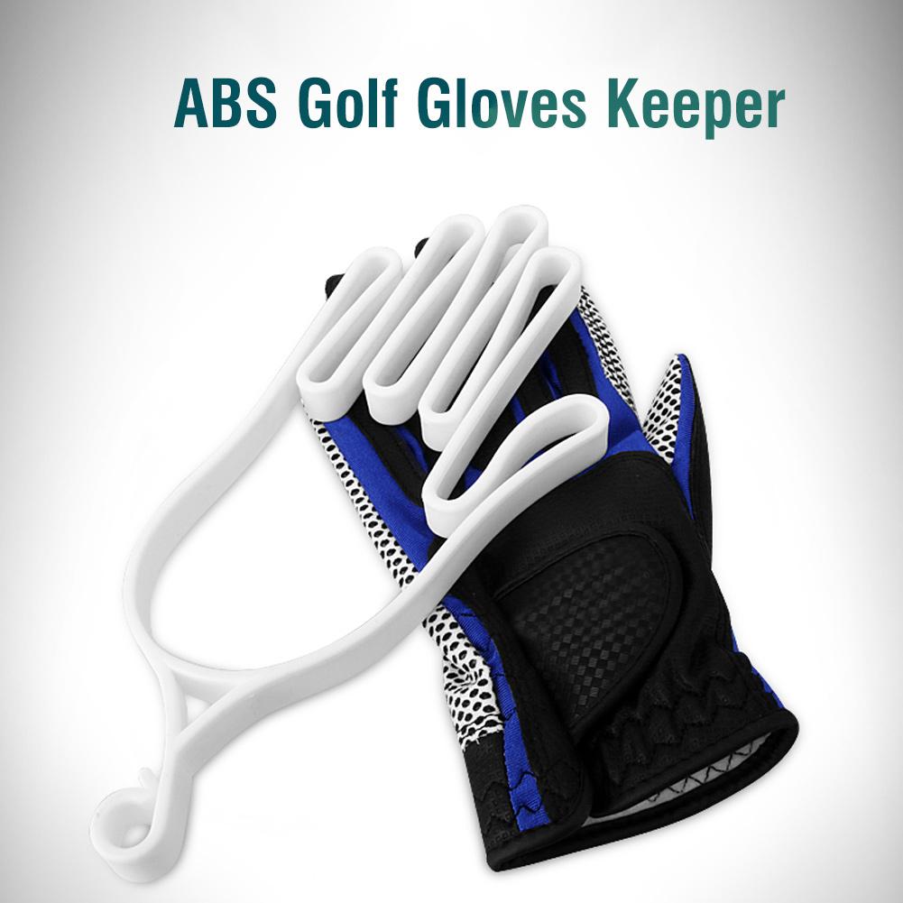 2Pcs Multipurpose Plastic Golf Gloves Keeper Support Stretcher Accessory Equipment(White)