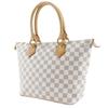 LOUIS VUITTON Saleya PM Handbag N51186 White Damier Azur Canvas Women Used