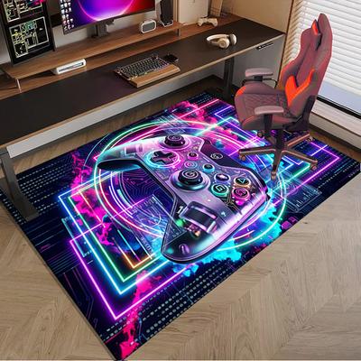 Colorful Gaming Adventure Carpet, Chair Rug,Rug for Office Bedroom Living Rooms, Doormat Decor Fan Gift Christmas Gift