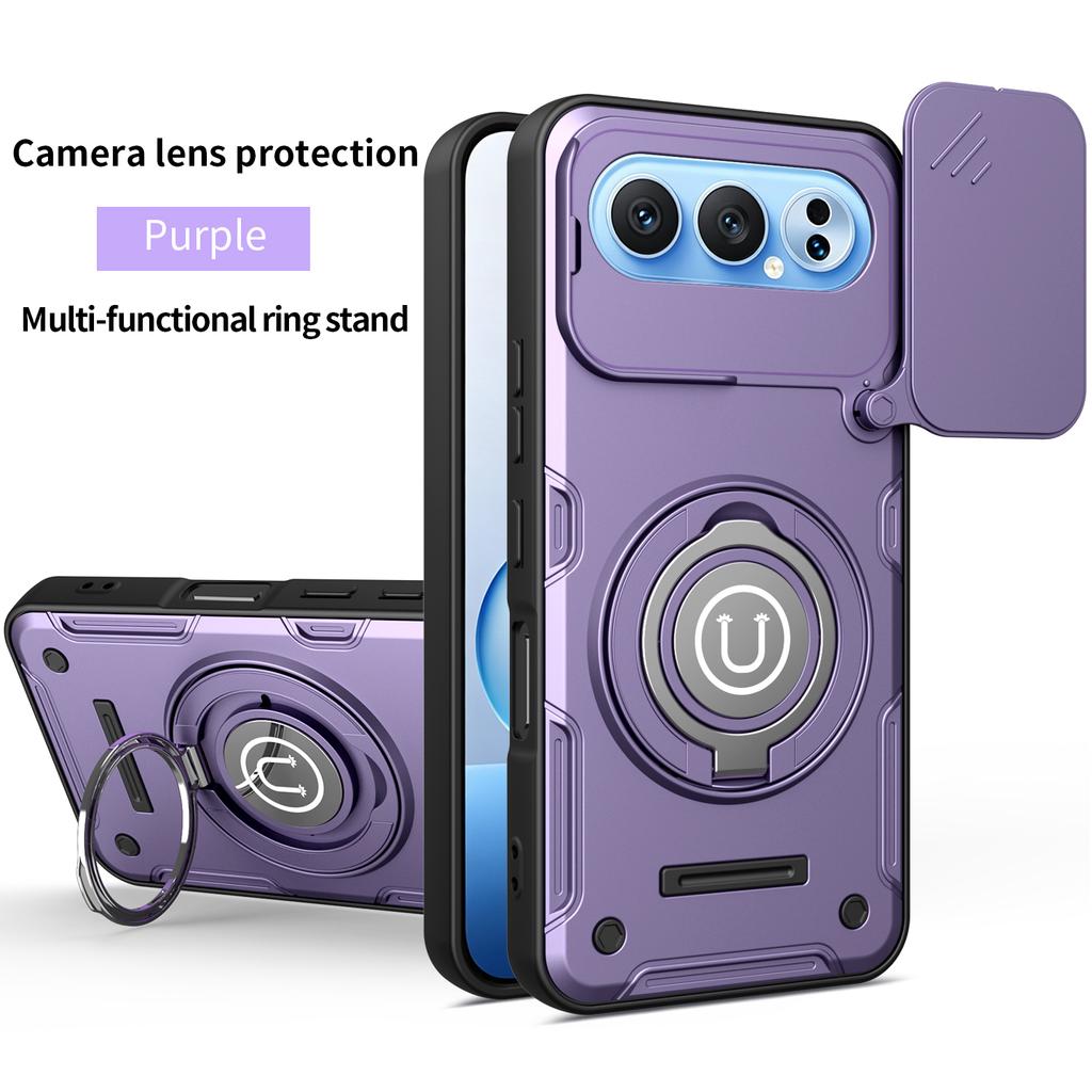 For Honor 500 Case Honor 500 Pro Cover 500 Pro Magnetic Armor Shockproof Ring Holder Case Magsafe Wireless Charge Phone Cover
