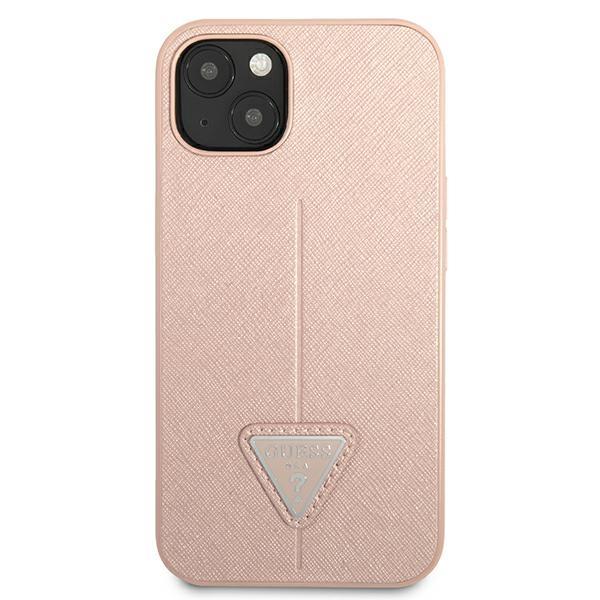 Guess Guhcp13Spsatlp Iphone 13 Mini 5,4 Różowy/Pink Hardcase Saffianotriangle Logo