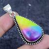 Rainbow Solar Quartz Gemstone 925 Sterling Silver Jewelry Pendant 2.21"