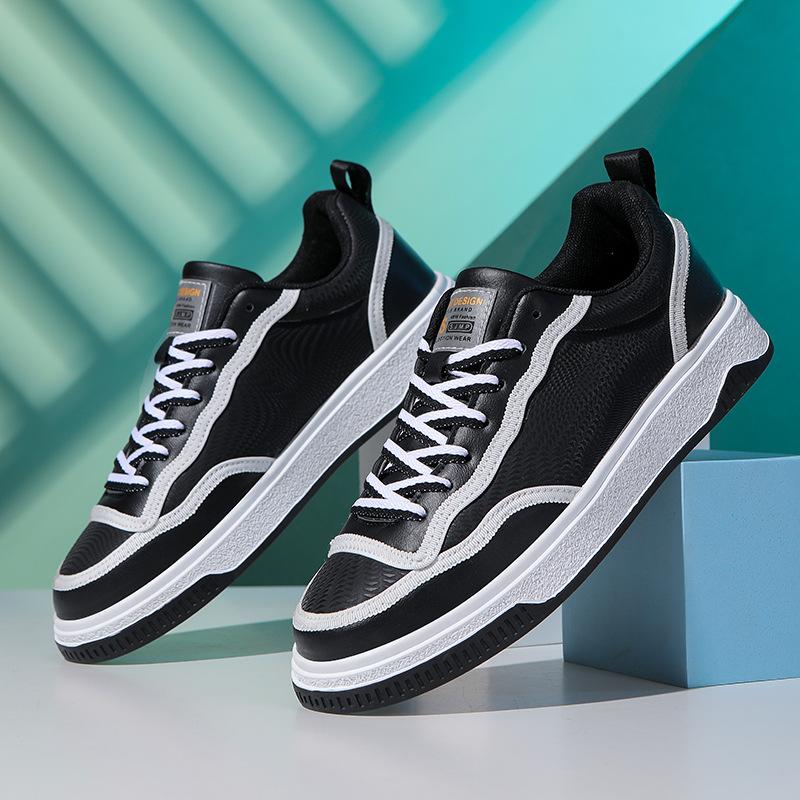 Nouvelles chaussures décontractées basses chaussures pour hommes microfibre mode polyvalent rétro niche chaussures de planche ins chaussures style simple