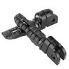 Pair of Front Foot Pegs Pedals Motorcycle Modification Fit for Honda CB125R CB300R CB1300SF CB600FBlack