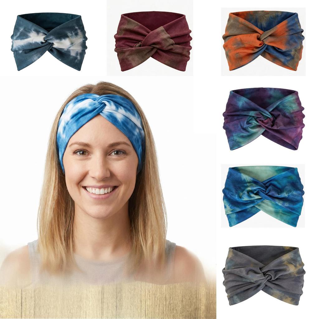 Women's Tie- Fabric Headband for Yoga, Running and Workout