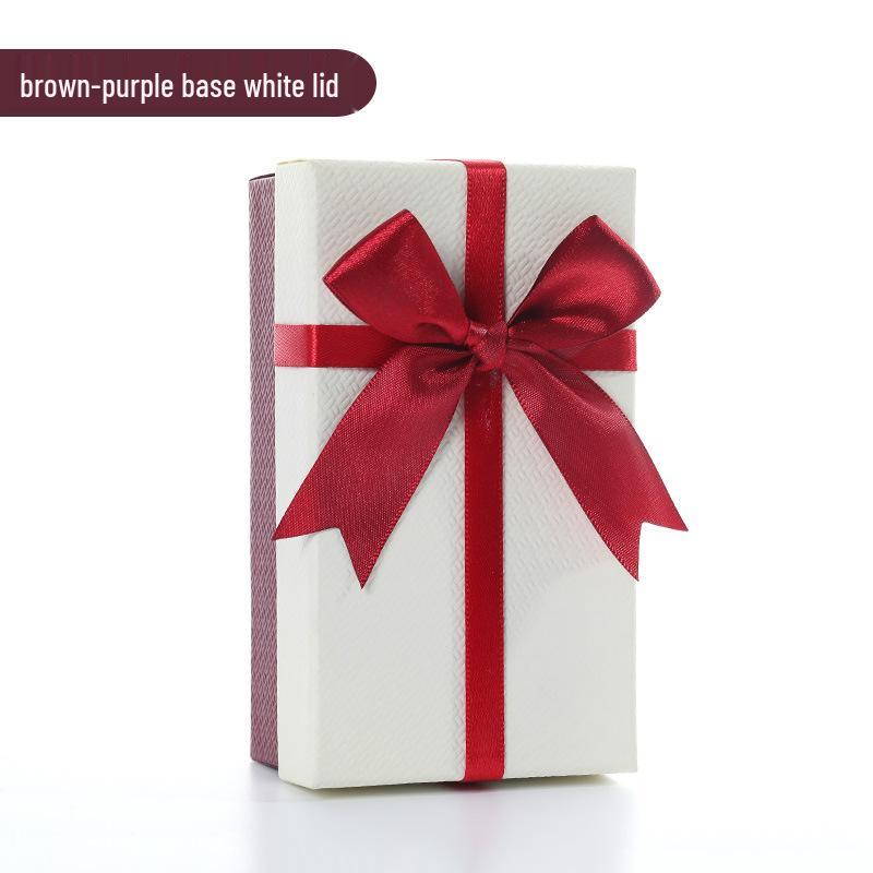 

Подарочная коробка с тканым узором: Бантик, Зажим-краб, Губная помада, Блеск для губ, Духи – Решение для хранения на день рождения 15x8.5x5.5 cm