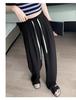 Petite Women's High-Waisted Drapey Drawstring Wide-Leg Summer Pants – 145