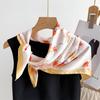 70Cm Small Square Scarf Imitation Silk Scarf Headscarf Spring And Summer Flower Dance Printed Scarf Scarf Professional Versatile Scarf