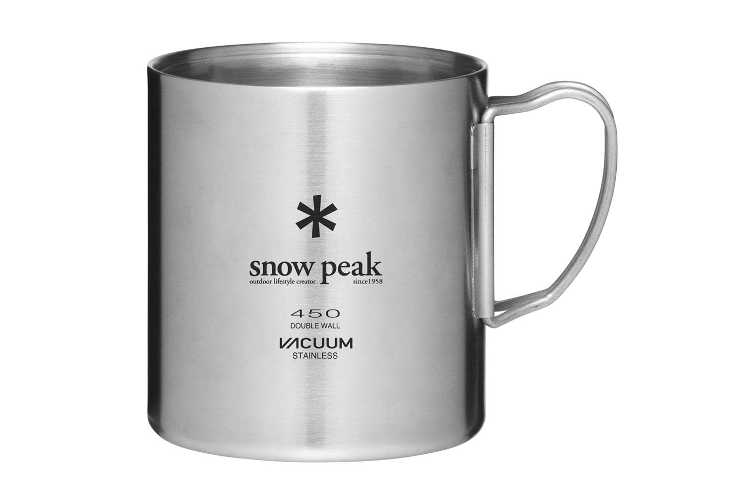 

Термокружка вакуумная из нержавеющей стали Snow Peak 450 [Наклейка в комплекте] MG-214 серебряный