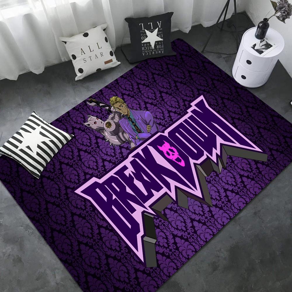 Carpet JoJo S Bizarre Adventure Door Mat Kids Room Bedroom Decoration Balcony Anti-Slip Doormat Living Room Household Carpets