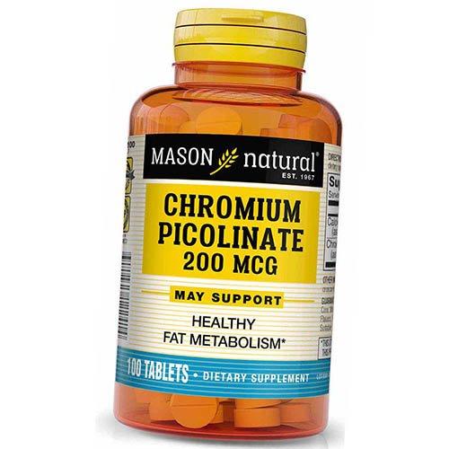 Chromium Picolinate 200, Mason Natural 100tab (36529023)