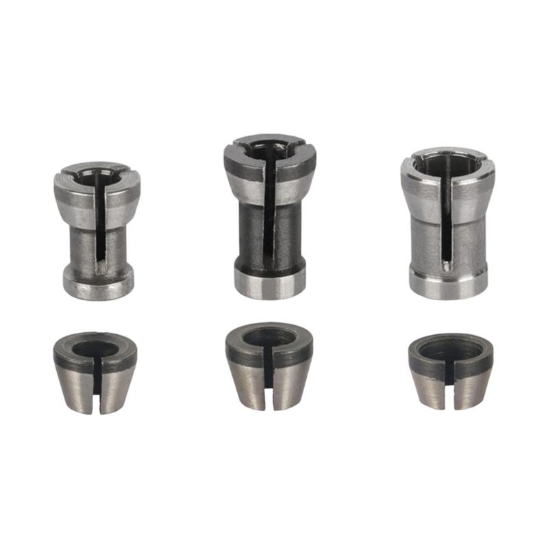 Multiple Size Compatible Router Collet Adapter Fit Various Engraving Tool and Bit for Flexible Woodworking Applications