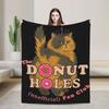 Donut Holes Fan Club Dungeon Crawler Carl Blanket Flannel  Multifunction Soft Throw Blanket for Sofa Office Bedding Throws
