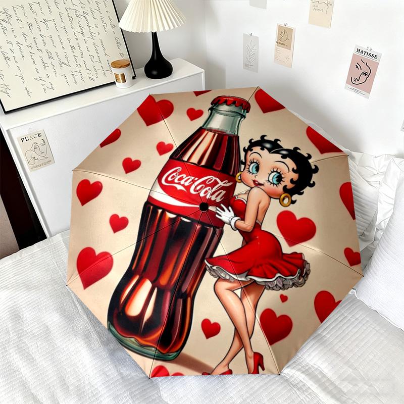 Christmas Gift Halloween Theme Bear Truck Coca Cola umbrella is suitable for all seasons, including home travel and outdoor activities Y17