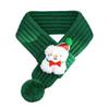 Dog Knitted Scarf Christmas Puppy Accessories Red Green Knitting Festival Thing Neck Warmer Bandana Scarves For Small Dog Collar