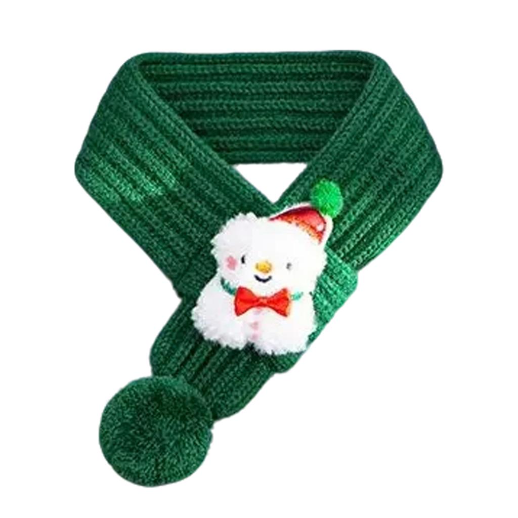 Dog Knitted Scarf Christmas Puppy Accessories Red Green Knitting Festival Thing Neck Warmer Bandana Scarves For Small Dog Collar