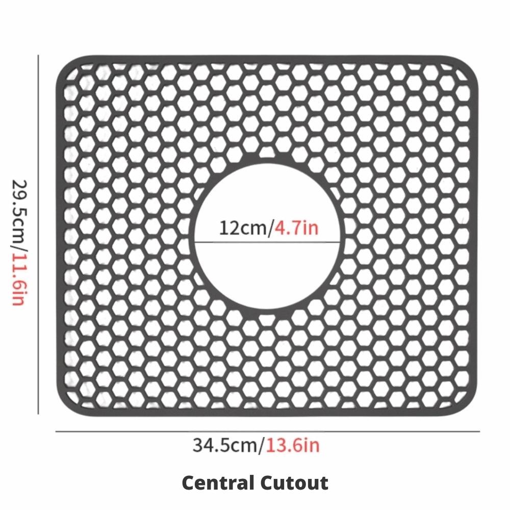 Силиконовый коврик для сушки посуды с полым дизайном быстро сохнущий термостойкий для столешницы нескользящий складной теплоизоляционная дренажная подкладка 2500₽