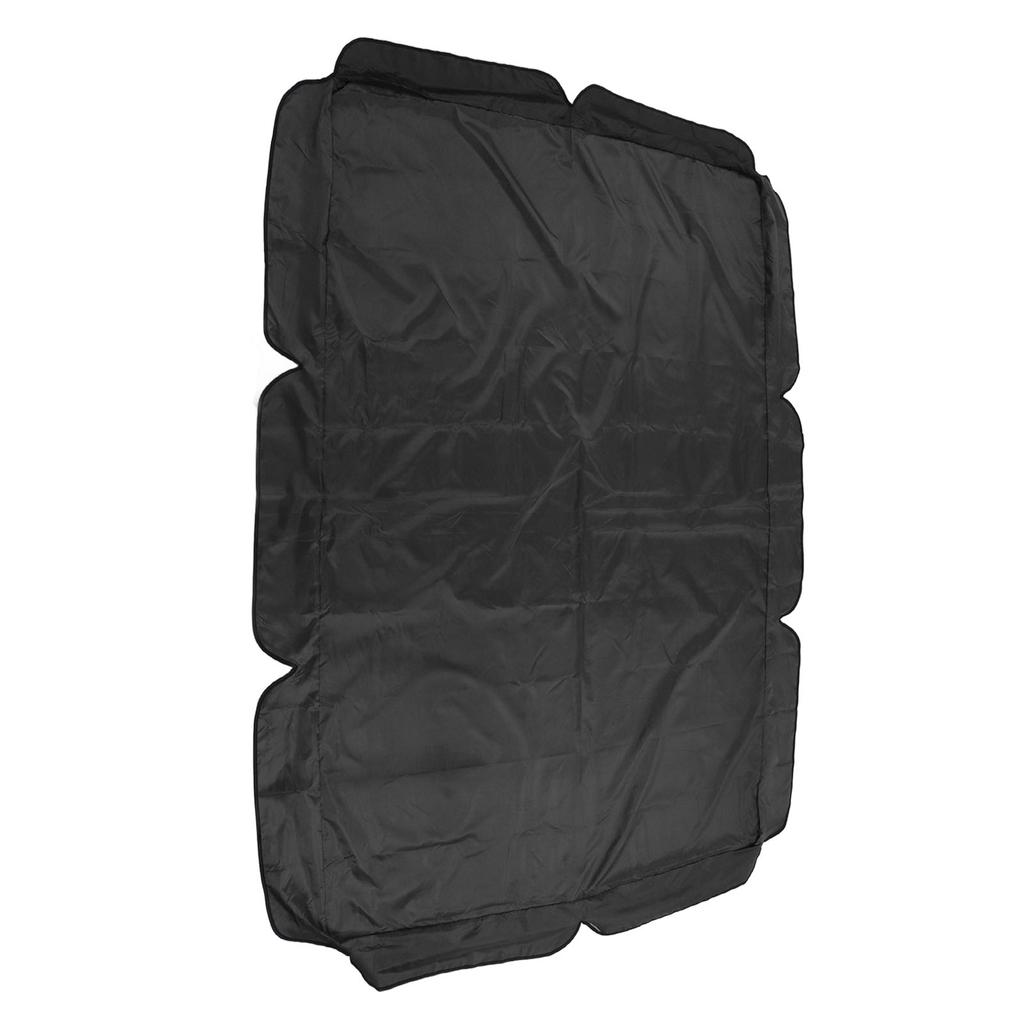Swing Canopy 600D Silver Coated Oxford Cloth Waterproof Swing Top Cover for Outdoor Black