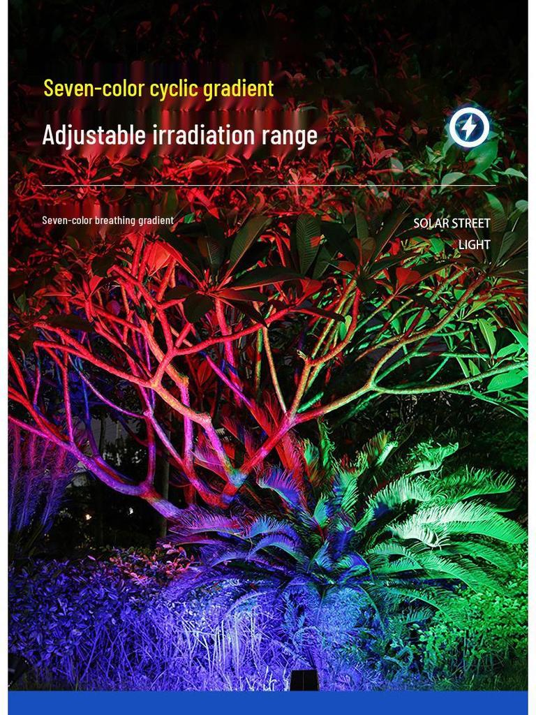High Brightness Waterproof LED Solar Spotlights for Outdoor Lawn and Courtyard Lighting