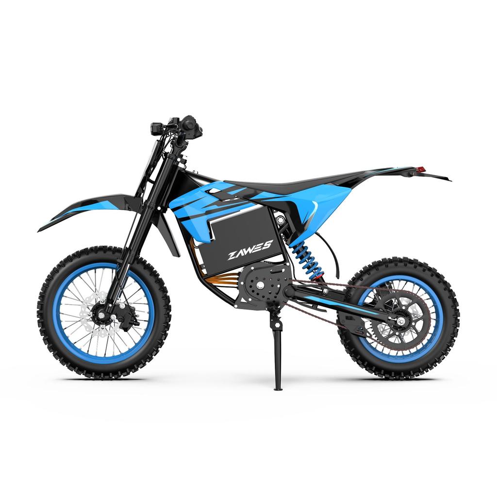 ZAWES S3 City Commuting Electric Motorcycle 2000W Motor 60V23.4Ah Battery Adult Electric Motorcycle Front Wheel 14 Inches, Rear Wheel 12 Inches