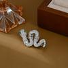 XZ60313 Snake Brooch Women's High-end Anti Glare Chest Flower Exquisite Light Luxury Style Brooch