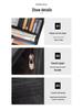 Jiameda Nappa Leather RFID Men's Long Wallet with Zipper and Anti-magnetic Card Slots