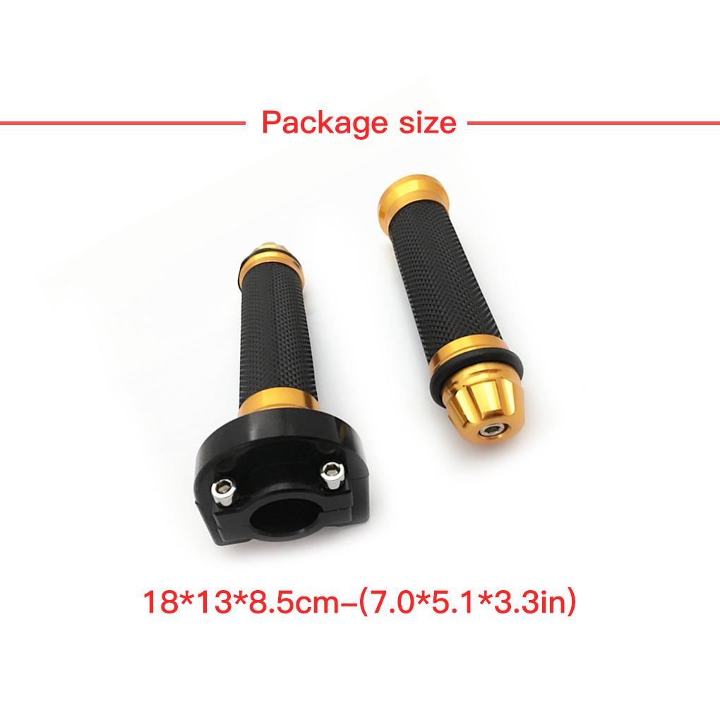 Adjustabble Pair Motorcycle Handlebar Aluminium Alloy Hand Grip Kits Sets Grips Slippery Proof Bar Grips for Motor Cruiser