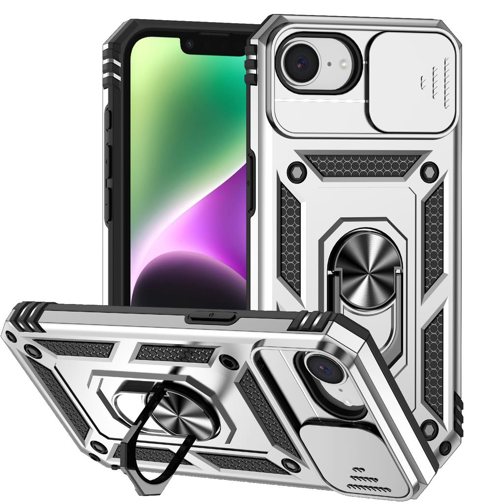 For iphone 16e Case Military Grade Bumpers Ring Cover For iphone 16e 16e iphone16e 2025 Slide Camera Lens Protector Armor Case