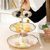 Elegant Multi-Layer Coffee Table Display Stand for Snacks, Fruits, and Desserts