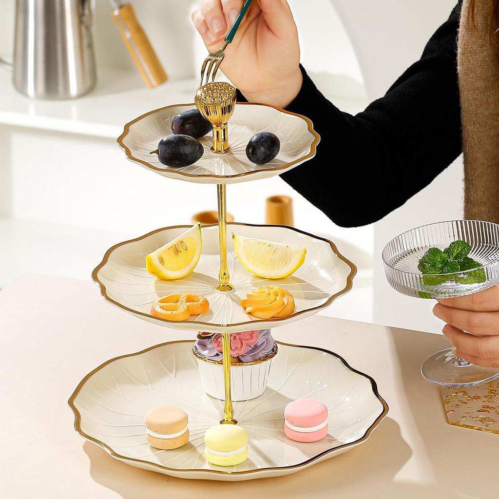 Elegant Multi-Layer Coffee Table Display Stand for Snacks, Fruits, and Desserts