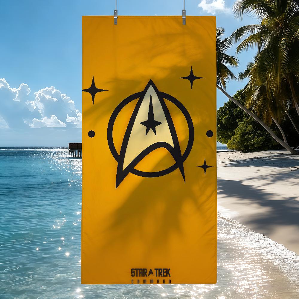 TV S-Star T-Trek Towel Beach Shower Bath Travel Lightweight Skin Friendly for Pool Camping Cruise Summer
