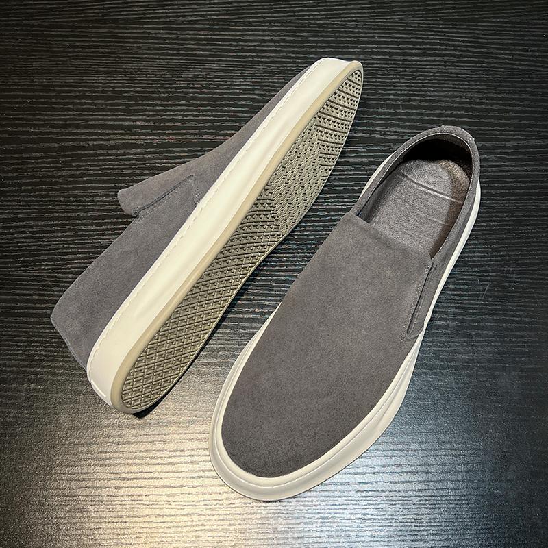 Fashion Luxury Brand Cow Leather Shoes Men Soft Sole Spring Autumn Flat Designer Loafers Fashion Casual Leather Lightweight Lazy Shoes