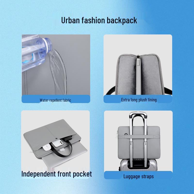 2025 Fashion Men's & Women's Lightweight Water-Repellent Briefcase Backpack with Large Capacity