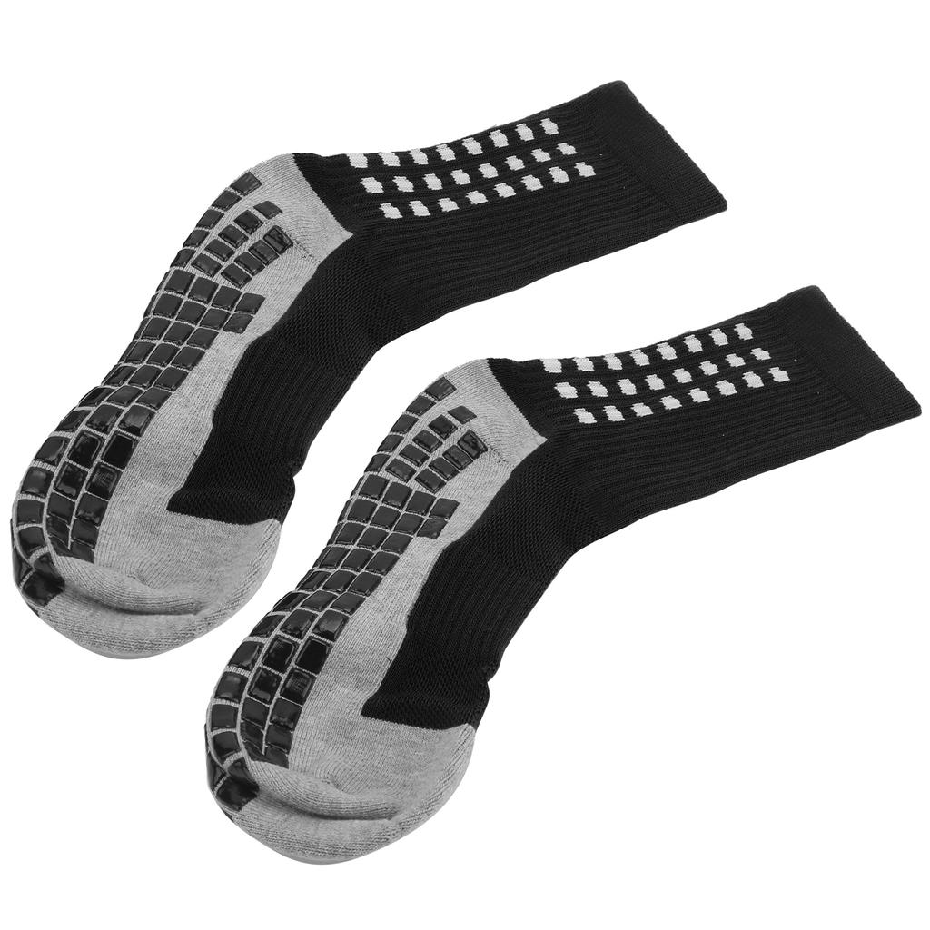 Męskie grube antypoślizgowe sportowe oddychające sportowe skarpetki z gumową amortyzacją(czarny )