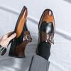 Britain Retro New Men's Pointed Mixed Colors Monk Strap Shoes Casual Loafers Formal Dress Footwear Sapatos Tenis Masculino