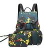 Stilvoller Und Verschleißfester Damen-Nylon-Graffiti-Rucksack Mit Weichem Material