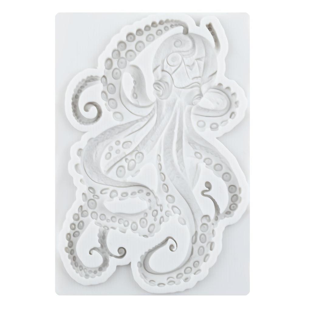 Oktopus Silikonformen Oktopus Fondantform Kuchen Dekorationswerkzeuge Cupcake Topper Süßigkeiten Schokolade Gumpaste Form