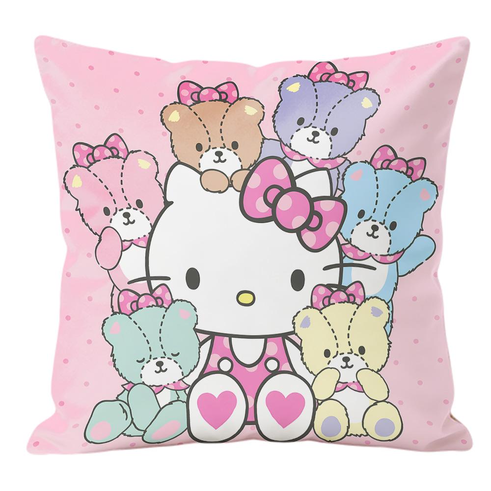 Sanrio Hello Kitty Pillow Cover Home Decoration Products Cushion Case Bed Decor Soft Plush Pillowcase Birthday Gift for Her