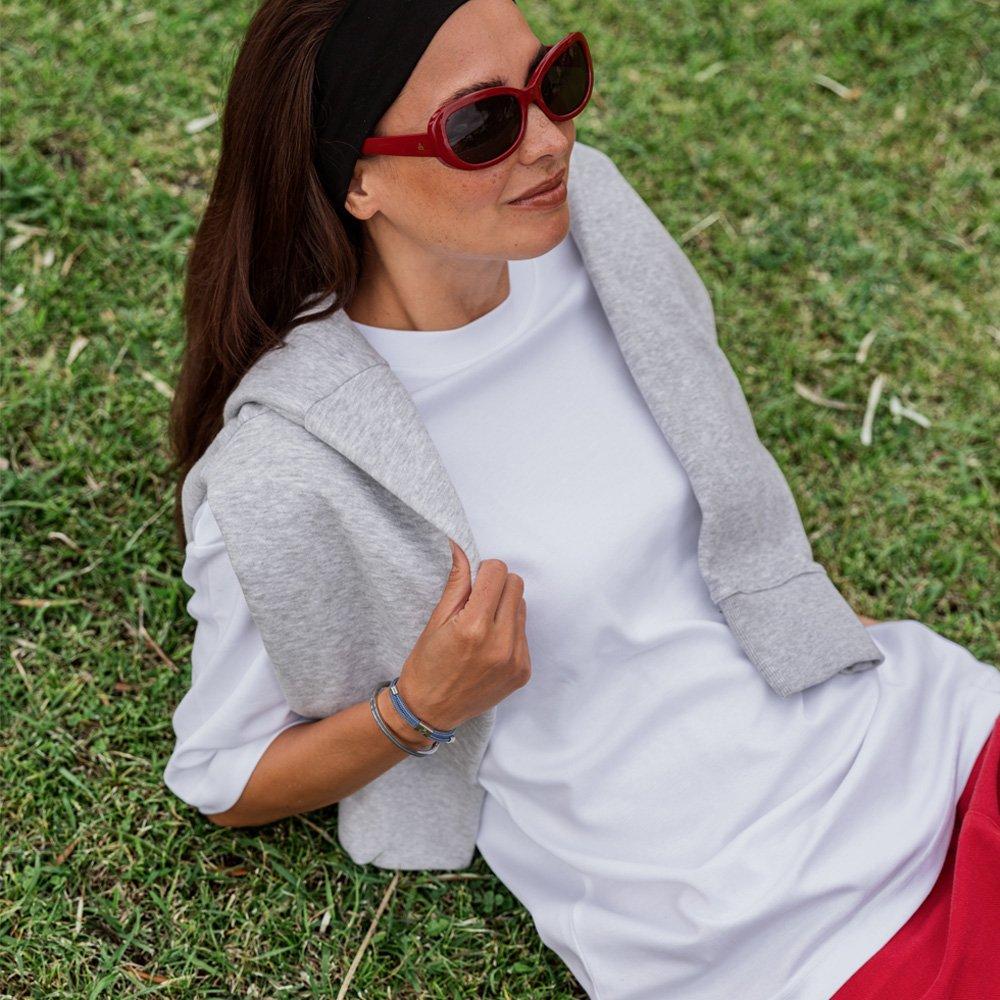 (Women's) Pig & Hen Little Louise Bracelet - Indigo Purple X Silver