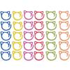 Colorful Cat Ear Yarn & Crochet Hook Ring Stitch Markers - Metal Baked Enamel with Open Spiral Safety Pins