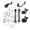 2,5"-6" Höherlegung Verstellbar Vordere Stabilisatorstrebe Schnellverschluss Schwarz Für Jeep 2019+ Wrangler JL PRC-1010-BK