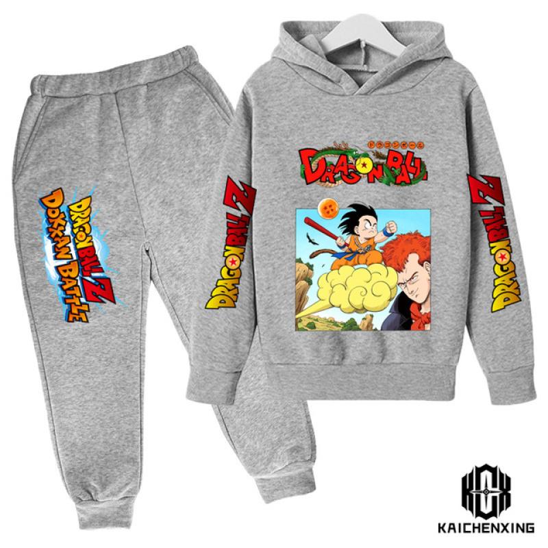 Anime Dragon Ball Z kapuutsikomplekt poistele Riided Lastele kapuutsid Anime riided Goku kapuuts, tüdrukute dressipluus 3-14a lastele