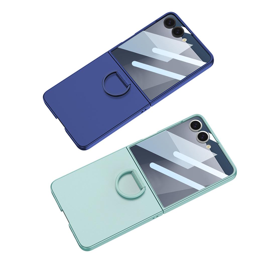 Suitable for Samsung Z Flip7 Mobile Phone Case D buckle Ring Bracket Case Film Ultra Thin Protective Cover