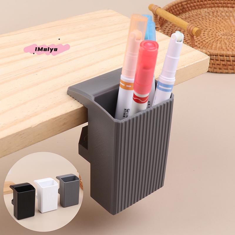 M-Clip On Desk Edge Pen Holder Organizer Wide Clamping No Screws Office Home Storage For Workplace Teaching Office Organization