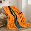 Geometric, Tech-inspired Orange Background with Bold "Cyberpunk 2077" Text. for All Seasons Blanket Lunch Break Throw Gift