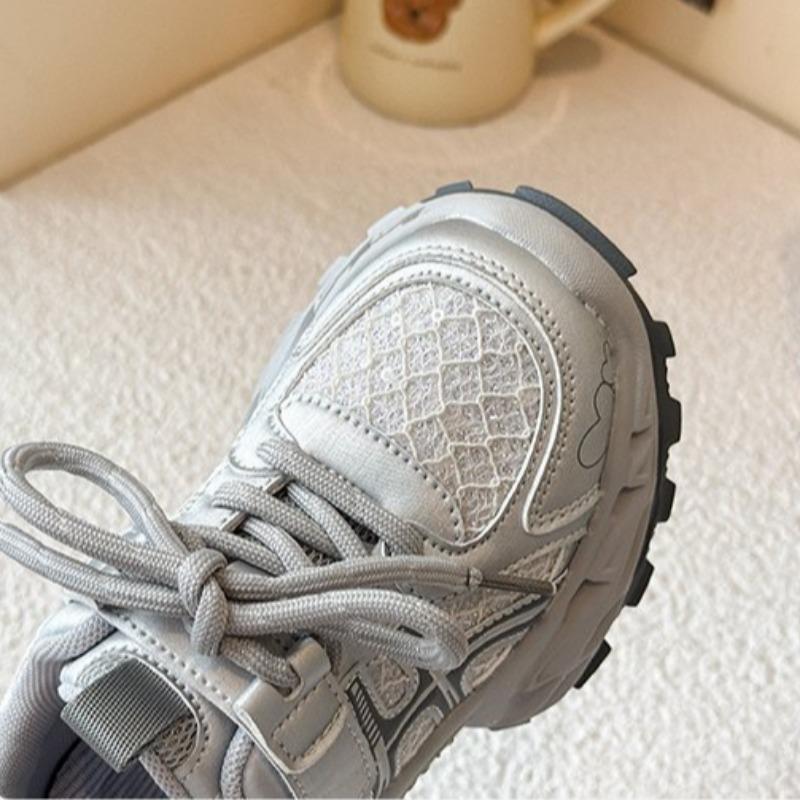 Children's Breathable Sports Shoes Girls' Mesh Casual Shoes Students' Lightweight Running Shoes