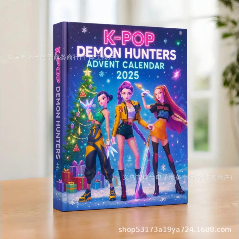 Countdown Calendars Kpop Demon Hunters Advent Calendar Model Doll Collection Desk Decoration Children Christmas Gifts